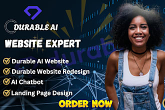 design durable ai website webwave website durable  unicorn platform website
