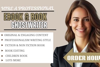 do ghostwriting book, ebook writing, non fiction ghostwriting