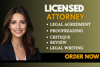 edit critique review proofread any legal document contract agreement