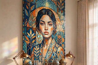 design luxury modern mosaic art for your home decor