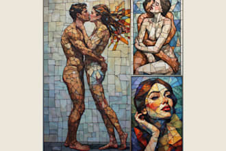 design luxury modern mosaic art for your home decor