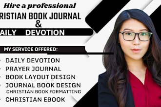 edit and  proofread christian book daily devotion   prayer journal amazon KDP