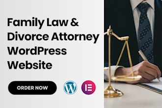 design legal website family law website divorce attorney website on wordpress