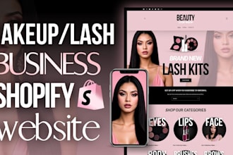 design shopify skincare store, beauty website cosmetic, beauty store