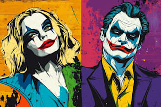 draw you as an amazing hero in pop art or comic style