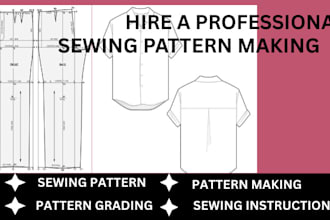be your digital sewing pattern maker, grading and drafting make multiple size