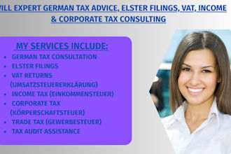 expert german tax advice, elster filings, vat, income, corporate tax consulting