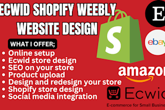 setup ecwid webflow godaddy store design redesign ecwid ecommerce store