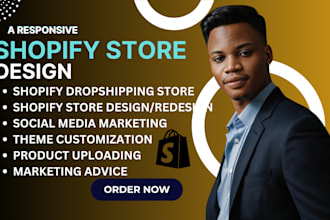 design shopify store shopify dropshipping store shopify cro, shopify store audit