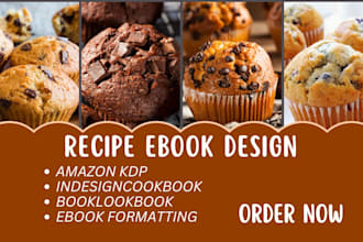 design professional recipe healthy book ebook meal guide