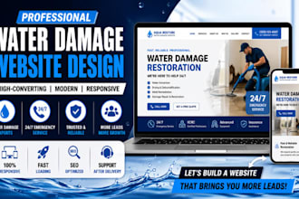 generate high quality water damage restoration leads website