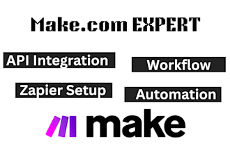 make com automation, API integration, zapier and workflow