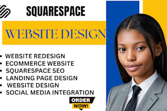 build squarespace website design redesign development landing page