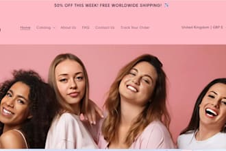 redesign shopify website design shopify website redesign store set up shopify