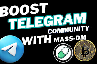 get 15k real and online telegram user to telegram channel via telegram mass dm