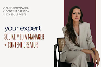 be your social media marketing manager for your business
