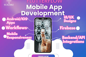 build mobile apps using flutterflow, adalo, appsheet, or angularjs