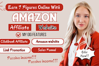 build amazon affiliate sales website, clickbank marketing funnel promotion