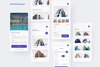 develop flexible hotel booking app, hotel booking website