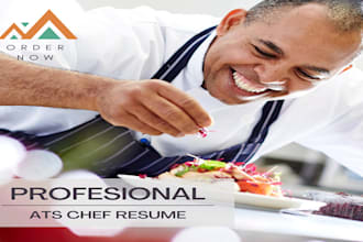 professional chef resume writing  ats optimized cook cv