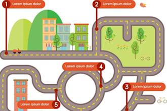 draw vector park map campground map city map and any site map using illustrator