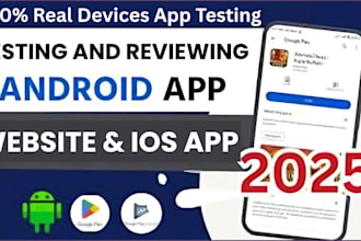 test and review mobile app, android app, ios app game app and give good feedback