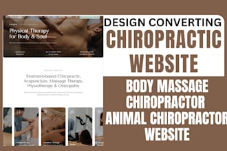 build chiropractic website body massage chiropractor animal chiropractor website