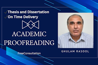 proofread, edit, format and polish your research articles, master and phd theses