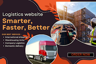 design, redesign and create logistic website, cargo and dispatch website