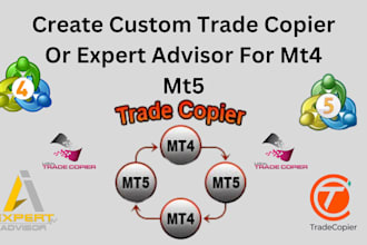 create custom trade copier or expert advisor for mt4 mt5