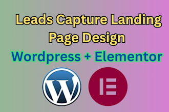 products selling wordpress landing page design with  elementor