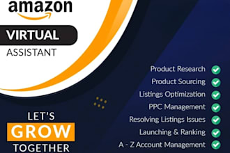 be your expert amazon fba consultant, and virtual assistant