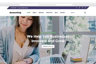 design tax website design bookkeeping website income tax website landing page
