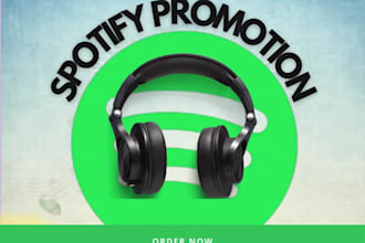 give spotify organic followers and spotify promotion album music promotion