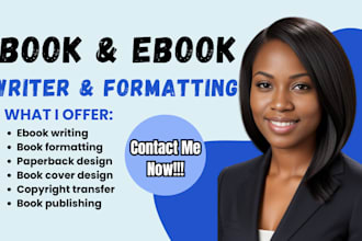 be your kdp book ghostwriter, format fiction novel, paperback, kindle book cover