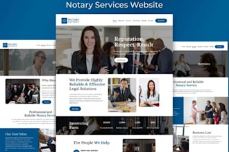 responsive notary, attorney, law firm and lawyer website with wix