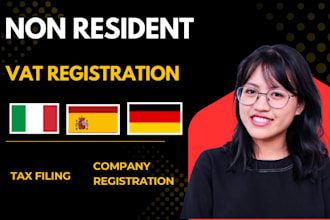 vat registration in germany, spain italy for non resident