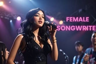 be your female soulful, lyrics writer, vocalist,song writer for your custom song