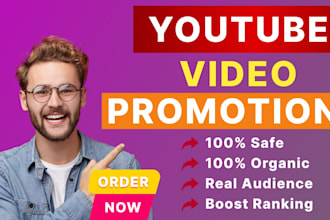 organic youtube video promotion with real traffic