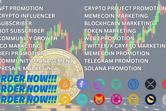 do telegram marketing for nft, crypto and memecoin organic followers growth