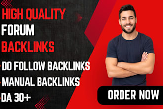 provide forum posting or forum backlinks or contextual links