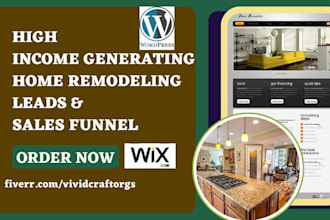 build home remodeling leads improvement website construction landing page funnel