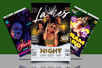 professional event, party and club flyer design