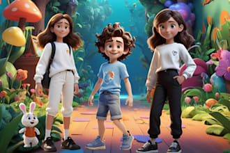 design children book illustrations, kids story book illustrations picture book