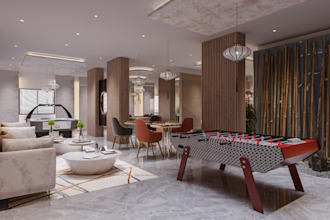 optimize cgi3d indoor sport complex,complex gaming gym center,club house 3ds max
