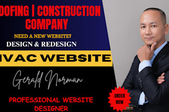 build contractor, construction, hvac, roofing, remodeling, plumbing website