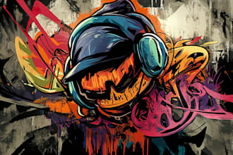design graffiti street art for your clothing merchandise