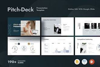 design professional powerpoint presentations and pitch decks for your business