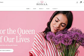 design lucrative flower shopify bouquet store floral florist website
