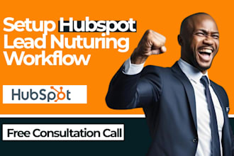 setup lead nuturing workflow in hubspot crm landing page design, survey form
